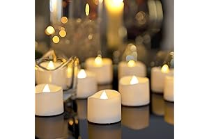 Homemory Flickering Flameless Tea Lights Candles, 200+Hours Wedding Anniversary Decorations
