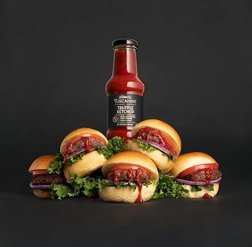 Miniatura 2 de Tuscanini Ketchup de trufa premium 10 onzas paquete de 2  Fabricado en Italia infundido con trufas italianas de verano negras y vinagre de vino