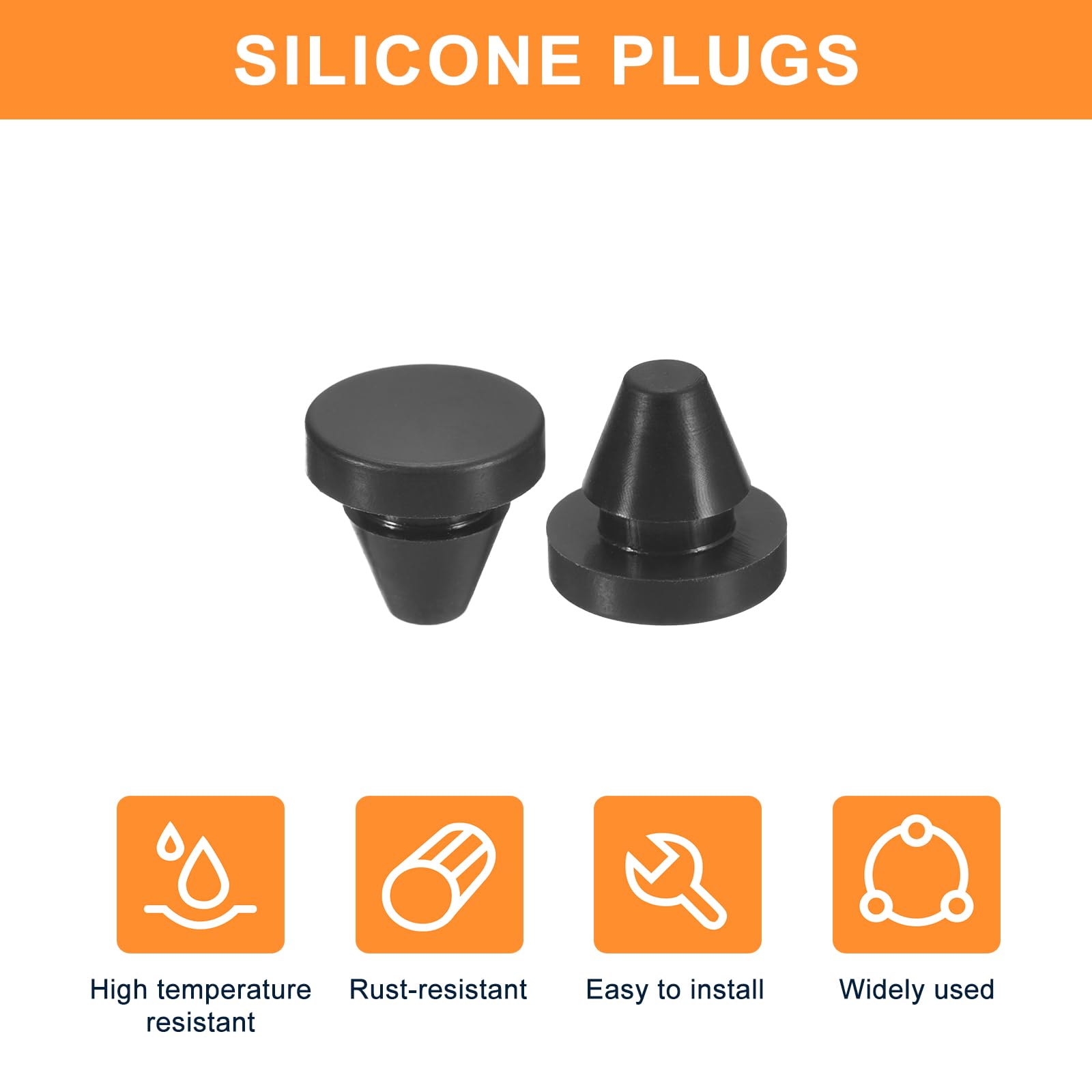 10 Stks Siliconen Rubber Snap-on Gat Plug 2,5-14 Mm Afdekkap Afdich Stopper Jkw