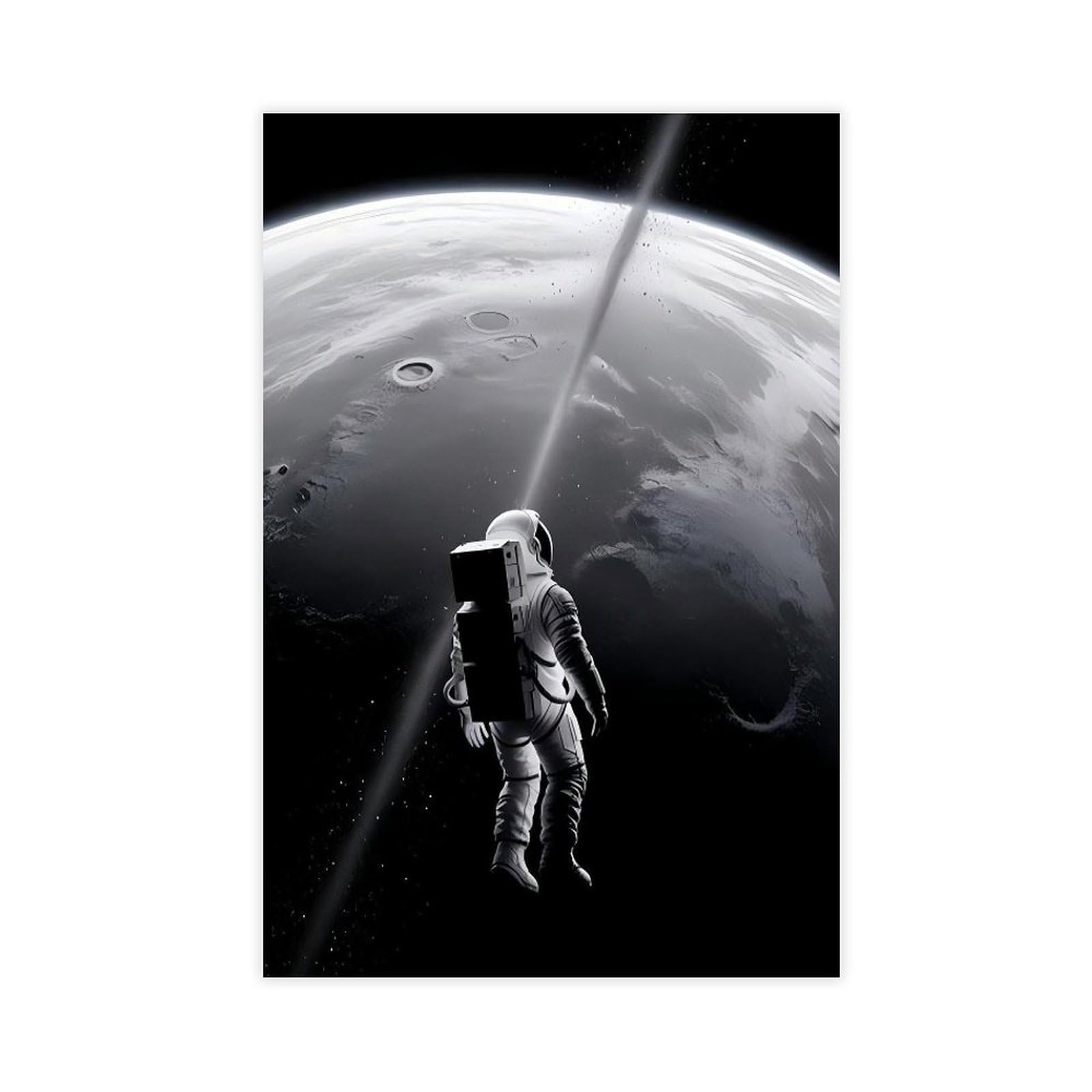 Bareronor Astronaut Space Canvas Poster Bedroom Decor Landscape Office Room Decor Gift 20" L X 30" W