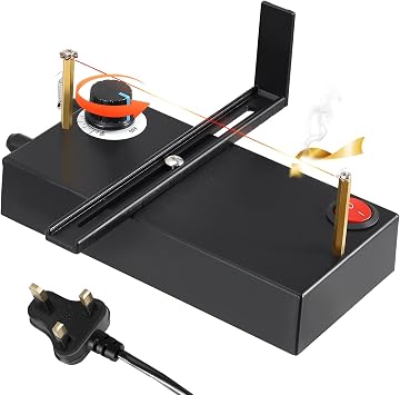 Ribbon Cutting Machine, Small Electric Hot Wire Cutter, Heat Ribbon Cutter with 0-700  Stepless Temperature Adjustment, 10 Meters Heating Wire, Ideal for DIY Lace, Webbing, Ribbon, Nylon Band