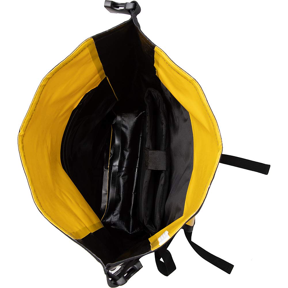 Body Glove Seaside Waterproof Floatable Backpack for Surfing, Kayaking, Hiking, Camping, Water Sports, Gym with Tablet/Laptop Sleeve,Yellow