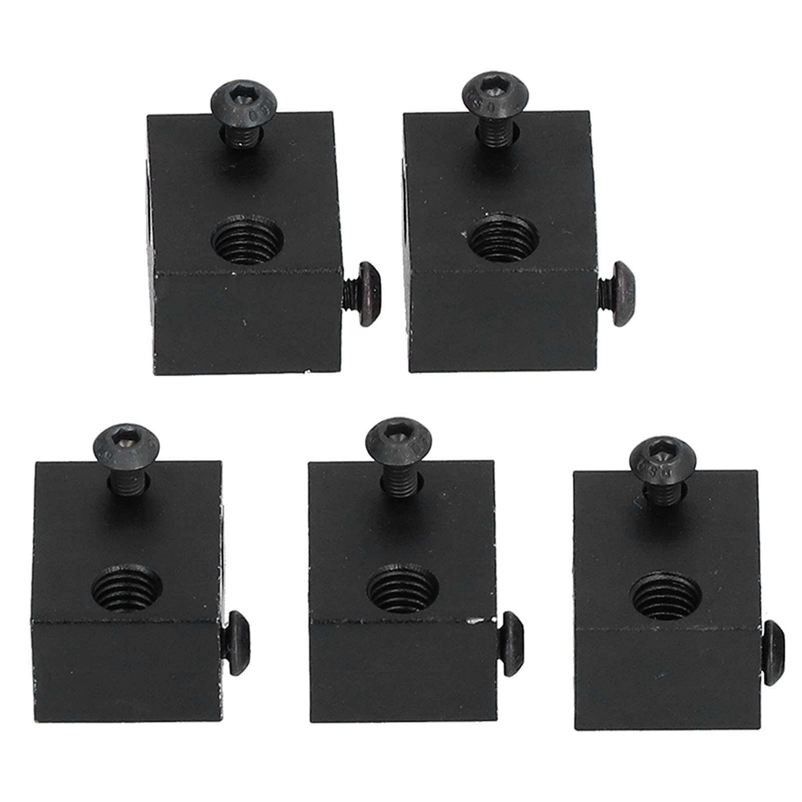 Respicefinem 5Pcs Aluminum Heater Block High Thermal Conductivity Hardware Tools Ideal for 3D Printers Suitable for Plastic and Rubber Parts Manufacturing in Automotive and Food