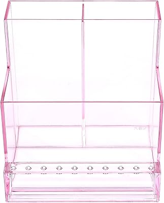 FOMIYES Plastic Nail Drill Machine Holder, Manicure Tools Stand Box, Nail Drill Bit Display Organizer, Nail Drill Bits Holder,Nail Art Grinding Drill Bit Holder