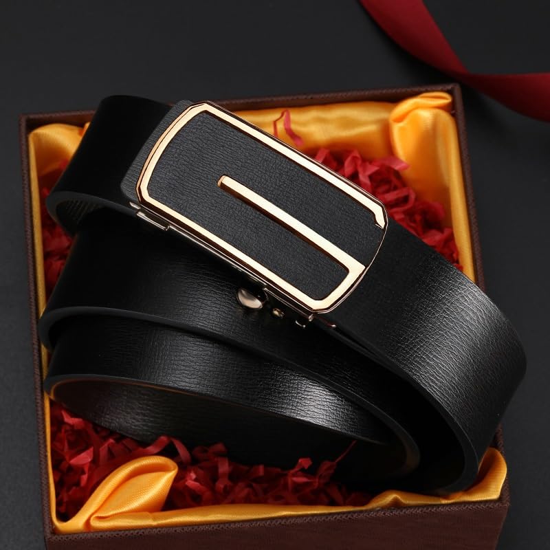 JSEIAJB Automatic Buckle Leather Belt For Men's Versatile Casual Pants2