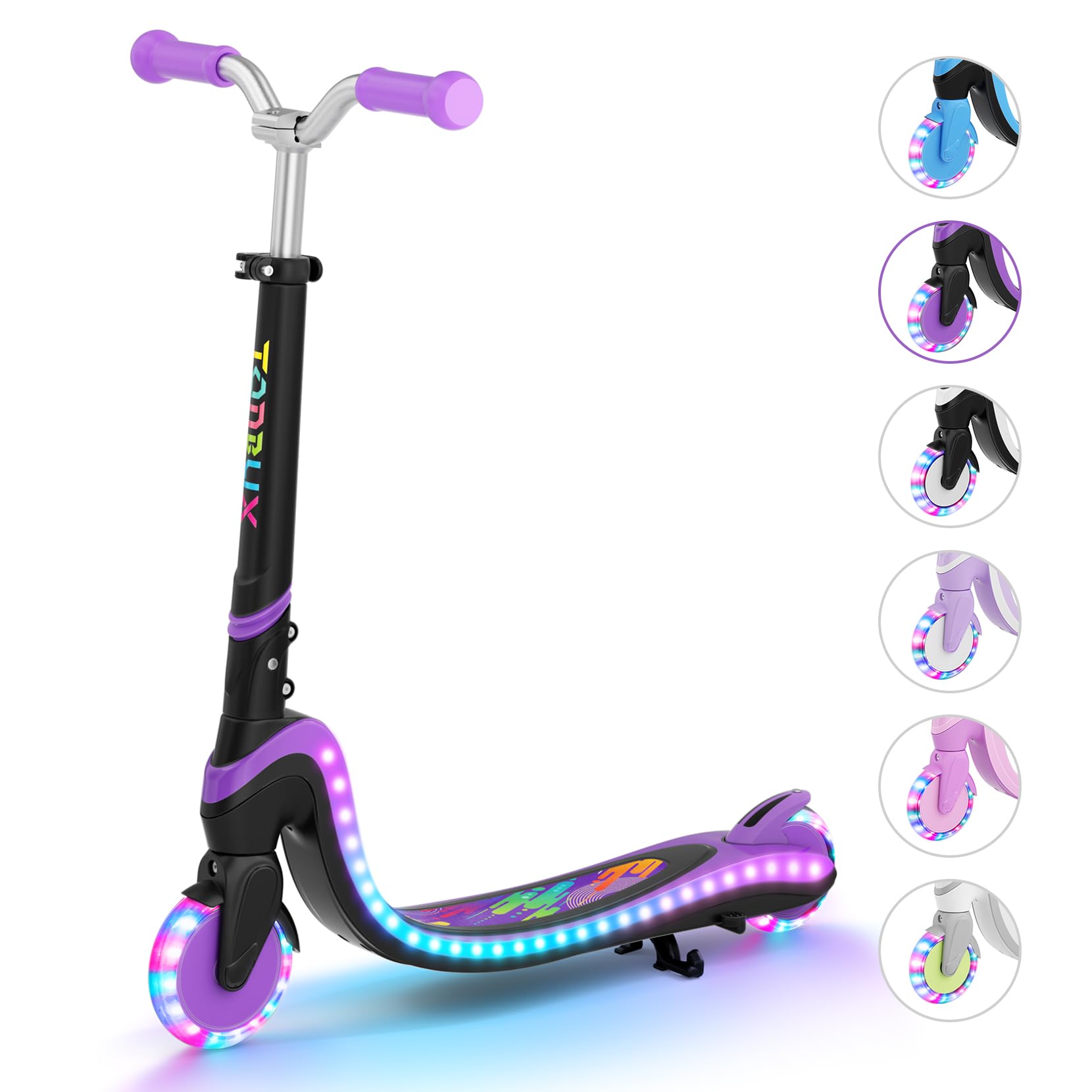 Scooter for Kids Ages 3-12 TONBUX 2 Wheel Kids Scooter with Light Up Wheels & Stem & Deck, 3 Adjustable Height Handle - Image 9