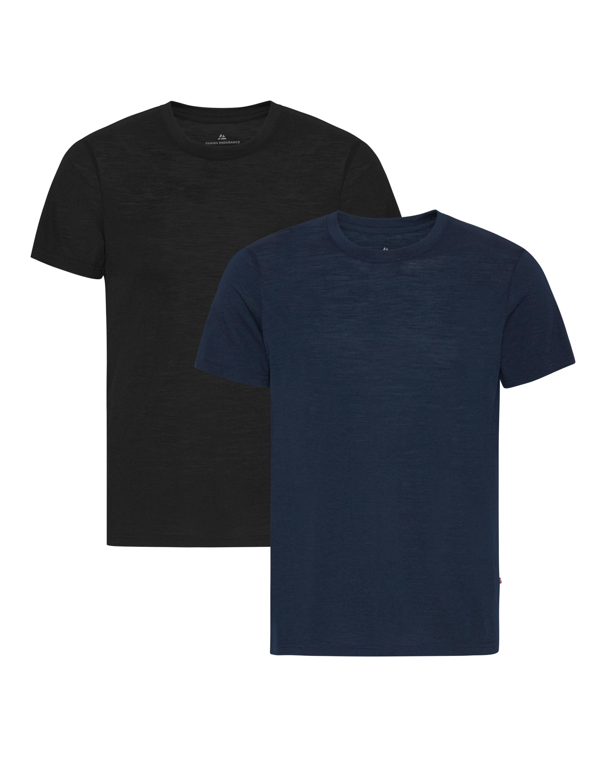 DANISH ENDURANCE Maglia Termica Uomo in 100% Lana Merino, Maglietta T-Shirt Maniche Corte, Traspirante e Anti-umidità, 1 o 2 Paia