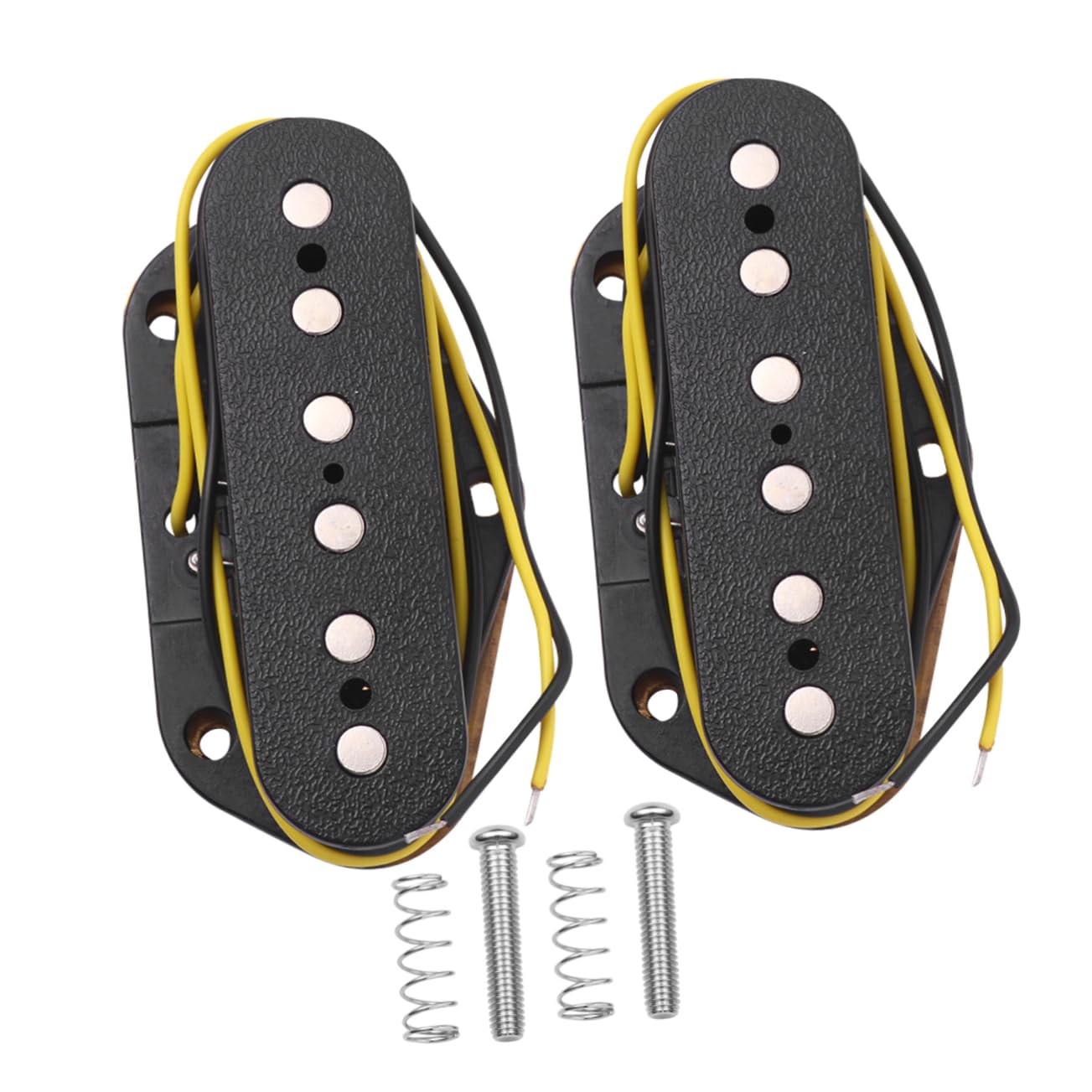 Vaguelly 2pcs Electric Guitar Accessories Bass Electric Guitar Parts Electric Guitar Amplifier for Electric Guitar Bass Bridge Double Coil Humbucker Guitar Humbucker Component Front