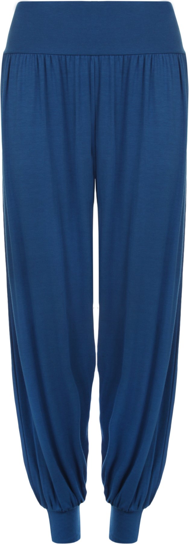 Wearall Women's Royal Blue Plus Size Harem Trousers Full Length Stretch Casual Pants Sizes 20-22