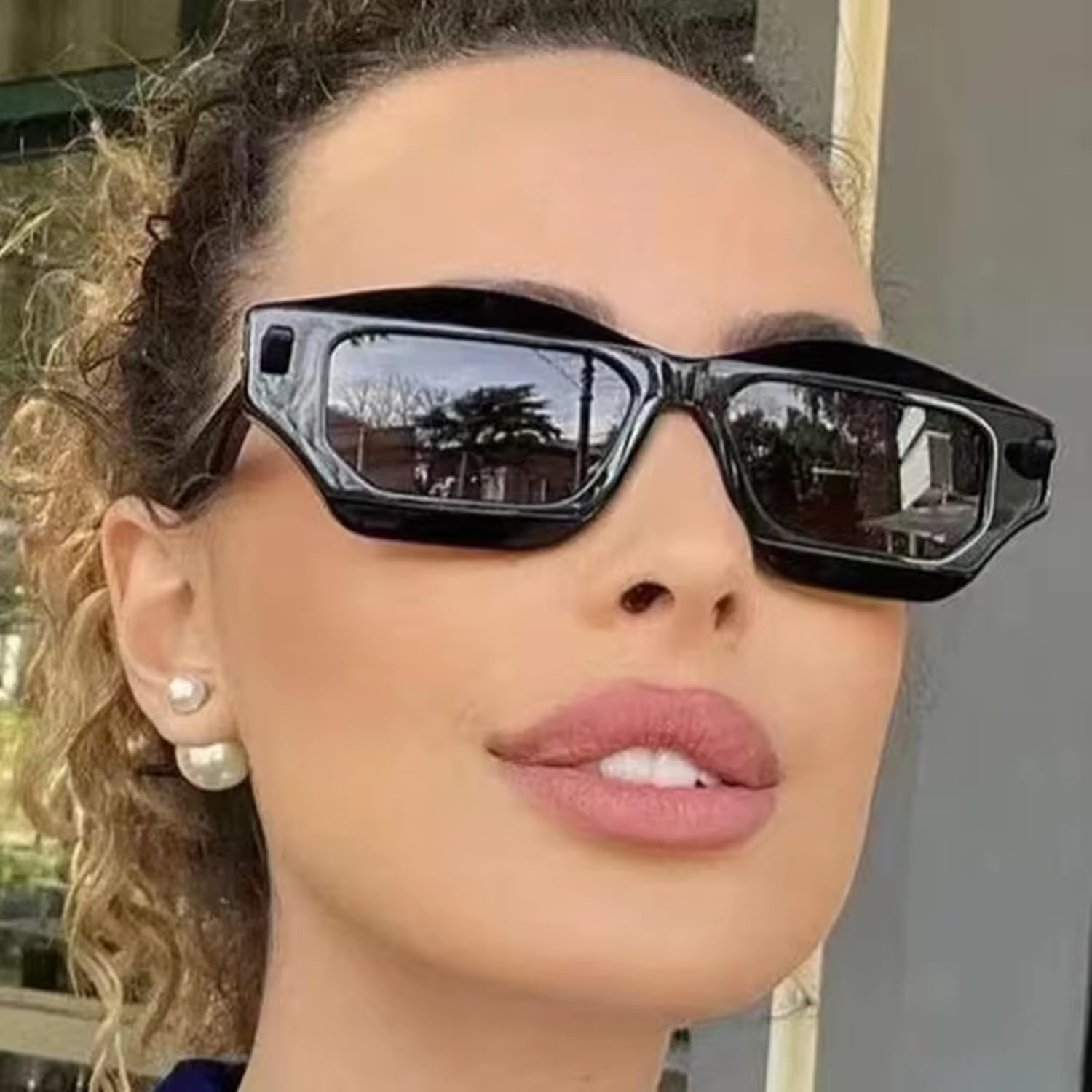 AUGEN Hexagon Kunststoff Sonnenbrille Fashion Unisex UV400 Schutz Large Size (199)
