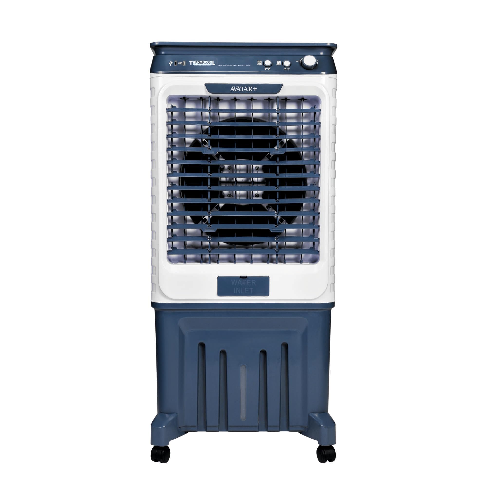 THERMOCOOL Desert Air Cooler Avatar Plus 16" 95Ltr | Toughened Glass Top & Ice Chamber | Honey Comb Pad | Collapsible Louvres | Water level Indicator | Drainage Hole | 30ft Air Throw Distance-image-8