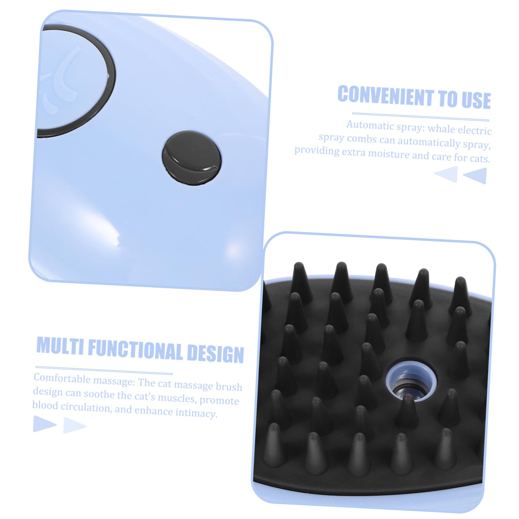 YARNOW 3 Piezas Cepillo De Para Gatos Cepillo De Baño De Masaje Para Mascotas De Para Mascotas De Gato Para Baño De Para Gatos De