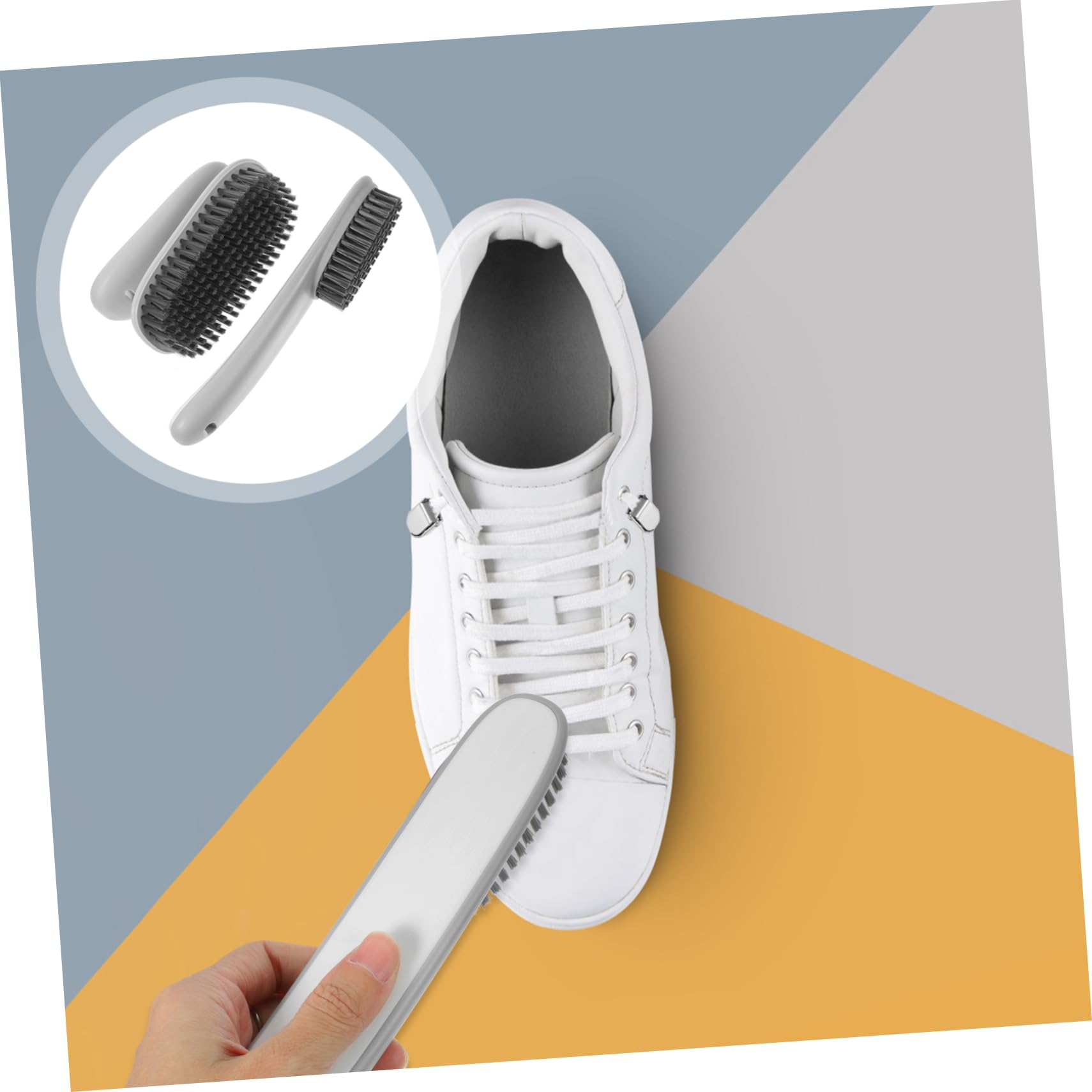 Hemobllo Cepillo Adecuado para Limpieza Delicada de Limpieza Doméstico Cerdas Suaves de Nylon y Mango Ergonómico de Abs para Lavado de Ropa y Zapatos en Bañeras y Prendas