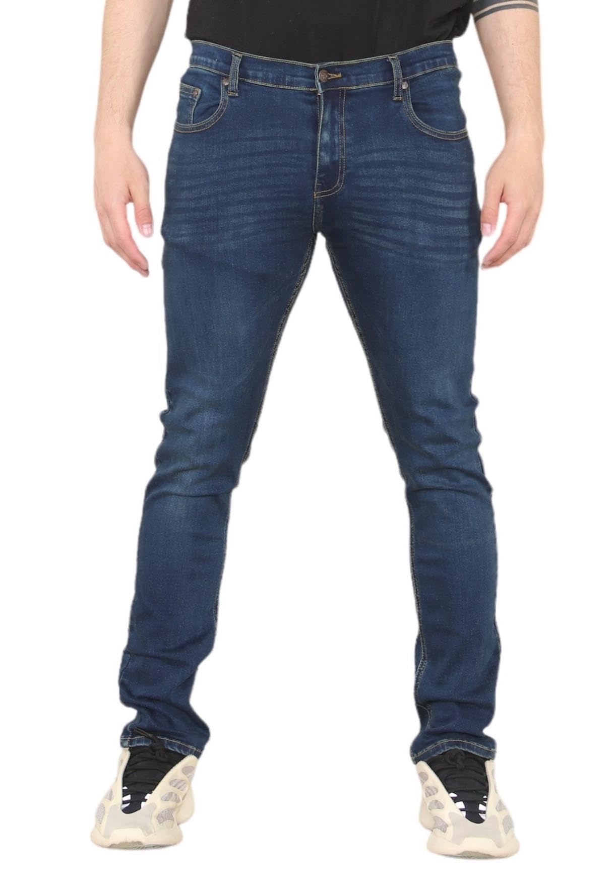 MYT Mens Skinny Fit Jeans Slim Leg Flex Denim Pants Trousers DSW 40W x 32L