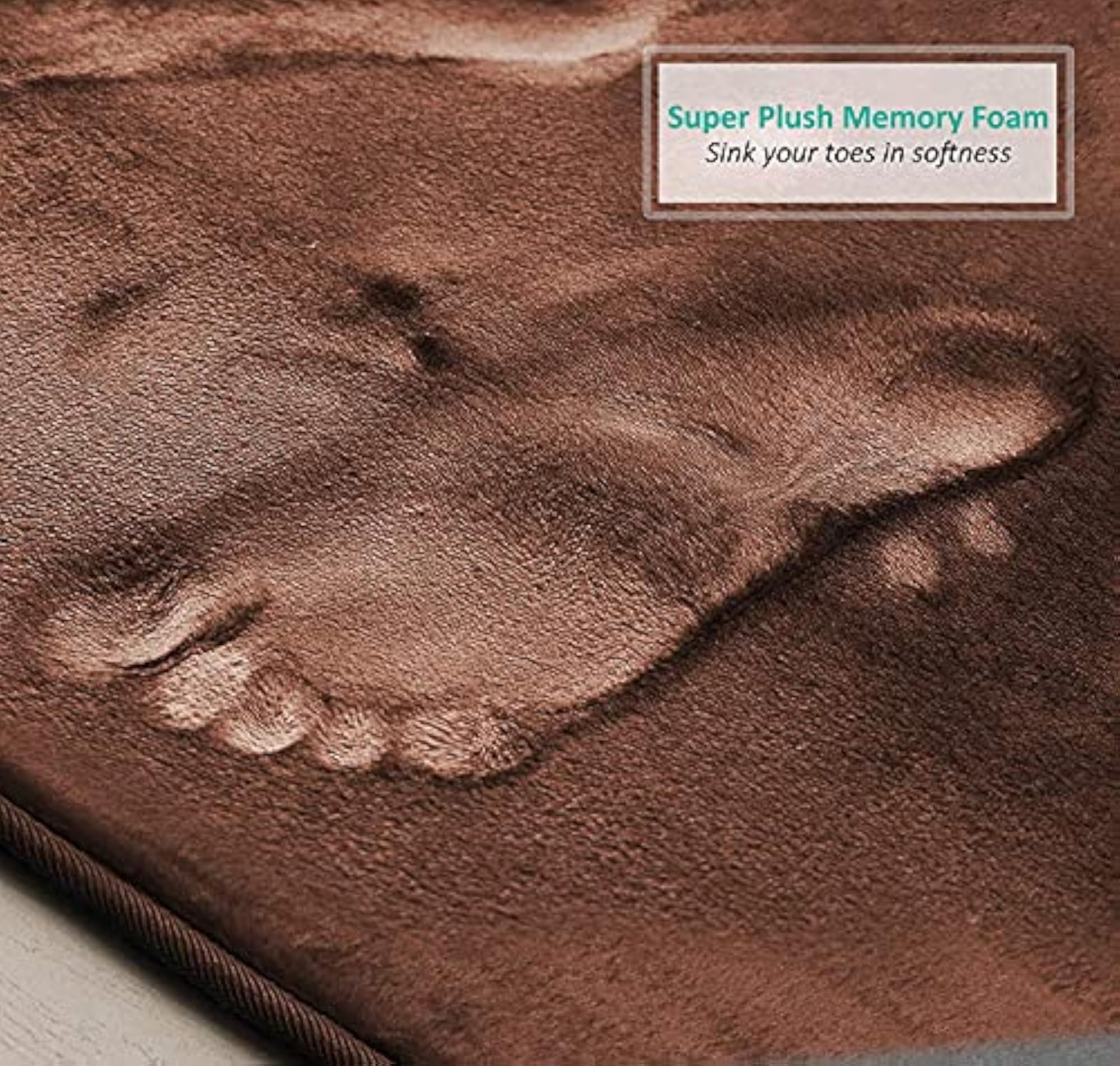 U Shaped Super Soft Shaggy Bathroom Rugs