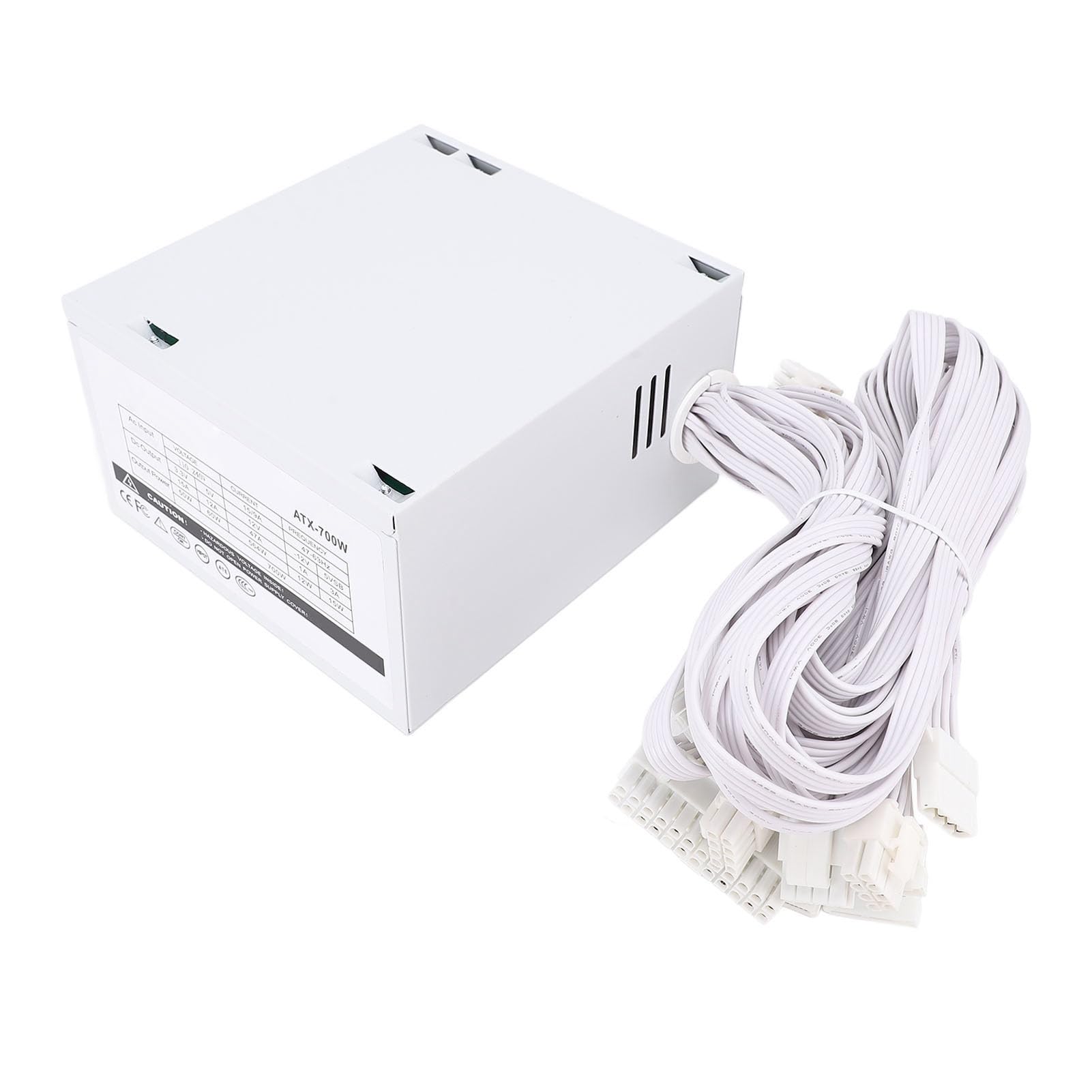 Yctze Zasilacz Komputerowy ATX o Mocy 700 W, Wentylator 120 Mm Inteligentna Kontrola Temperatury z Wieloma Mechanizmami Ochronnymi, Idealny do Systemów Gier na Komputerach Stacjonarnych