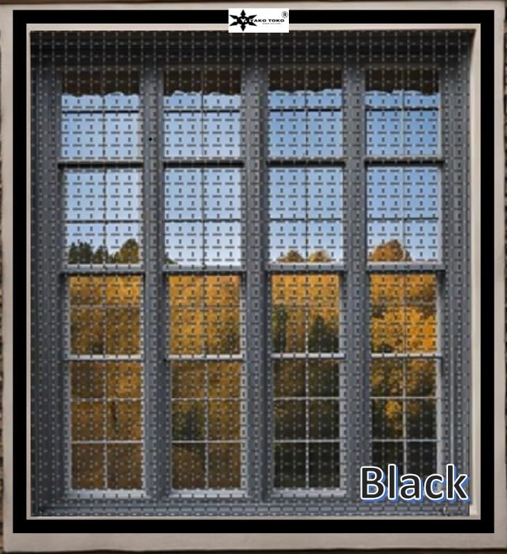 Yako Toko Window Mosquito Net Black | 120 GSM Fly Screen Mesh | Ready to Use Pre-Stitched Insect Net for Steel & Wooden Frames (1.5ft x 3ft)-image-9