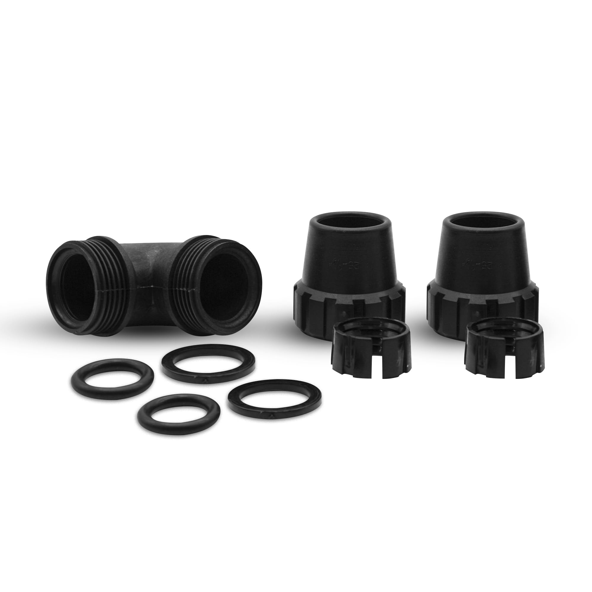 DOJA Barcelona | Coude Tuyau 20mm | Raccord Femelle 90° En Polyéthylène | Pour Arrosage, Aquarium, Connecteur Tube Rond, Compression