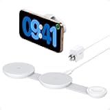 MagSafe Compatible MagGo UFO 3-in-1 Charger, iPhone 17 Wireless Charging Station, 15W Qi2 Certified, Foldable Travel Charging Pad, for iPhone 17/16/15/14, AirPods, Apple Watch (Not a Power Bank)