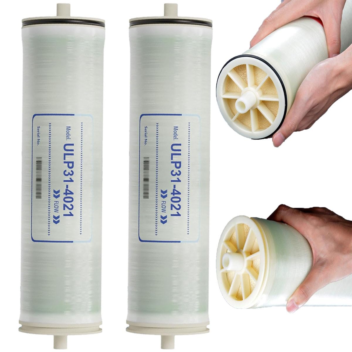 Système d'osmose inverse ULP21-4021 lot de 2 pour filtrage eau 950 GPD