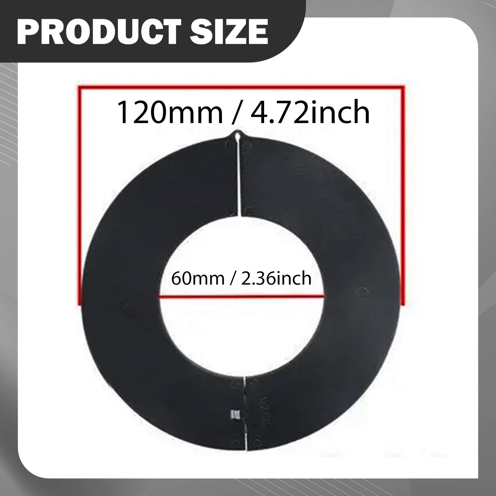 8 Pièces Cales pour Axe Godet Excavateur Rondelles D'Espacement Joints Accessoires de Réparation Fonction Résistance à l'usure Adapté Atelier, 6 Cm X 0.5 Cm