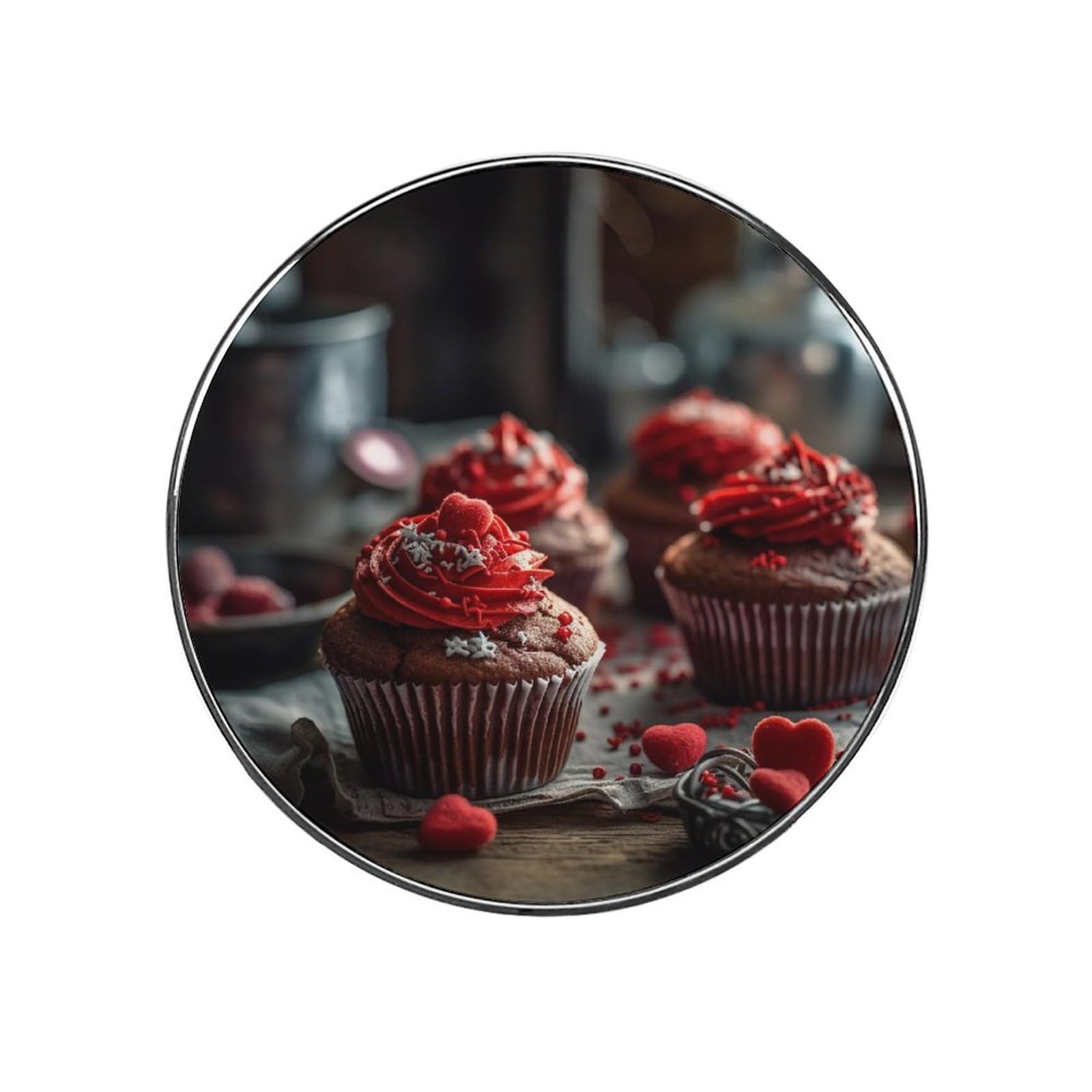 Aimants de réfrigérateur anti-glisse en alliage cupcakes pour trier vos mémos