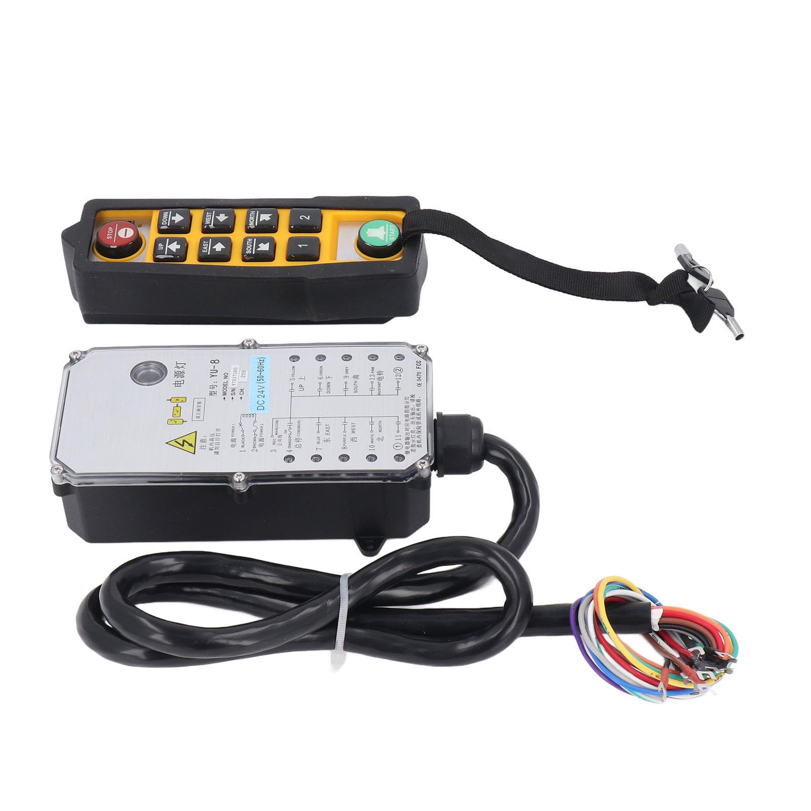Risposta Rapida Impermeabile Antiurto con Telecomando Wireless Industriale per Gru per Kit di Controllo Remoto per Gru con Paranco per Avvio Generatore