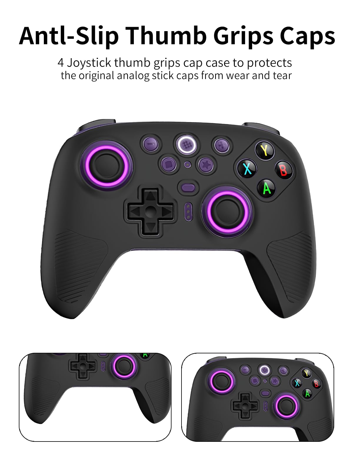 Silikonowe etui ochronne do kontrolera bezprzewodowego 8Bitdo Ultimate 2 z precyzyjnymi otworami i wysokiej jakości materiałami przyjaznymi dla środowiska, odporne na zarysowania, uderzenia, zmywalne