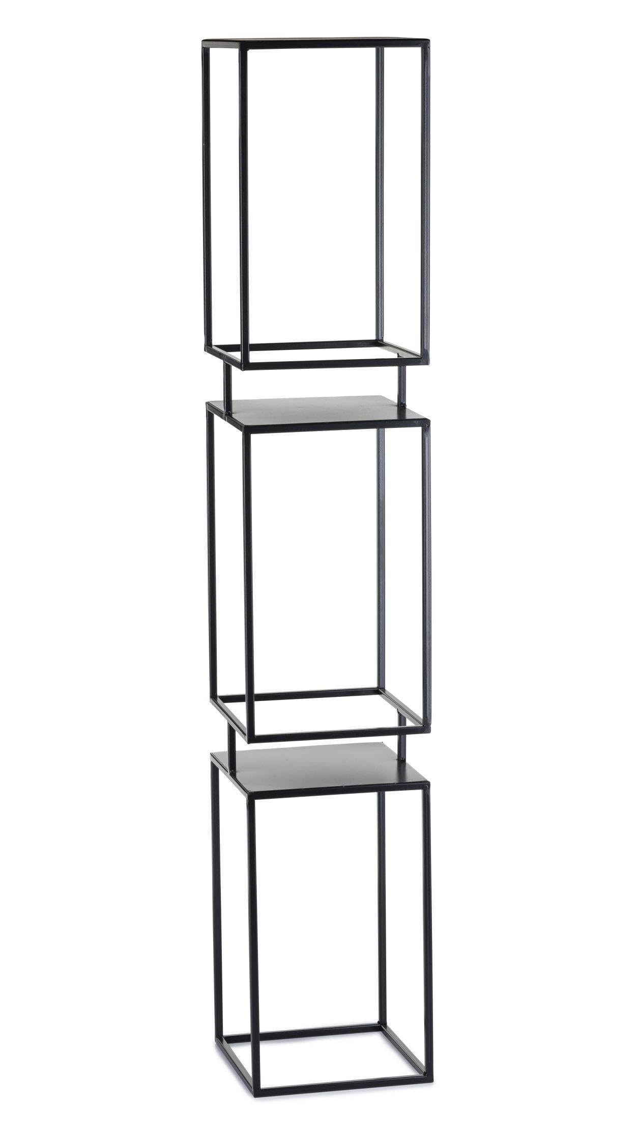 Kwietnik metalowy czarny stojak piętrowy 134 cm LOFT