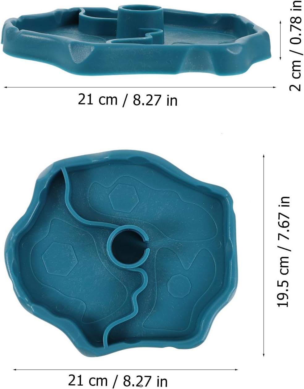 Automatic Water Feeder for PET Tortoise and Cat, Blue Plastic Bowl image 2