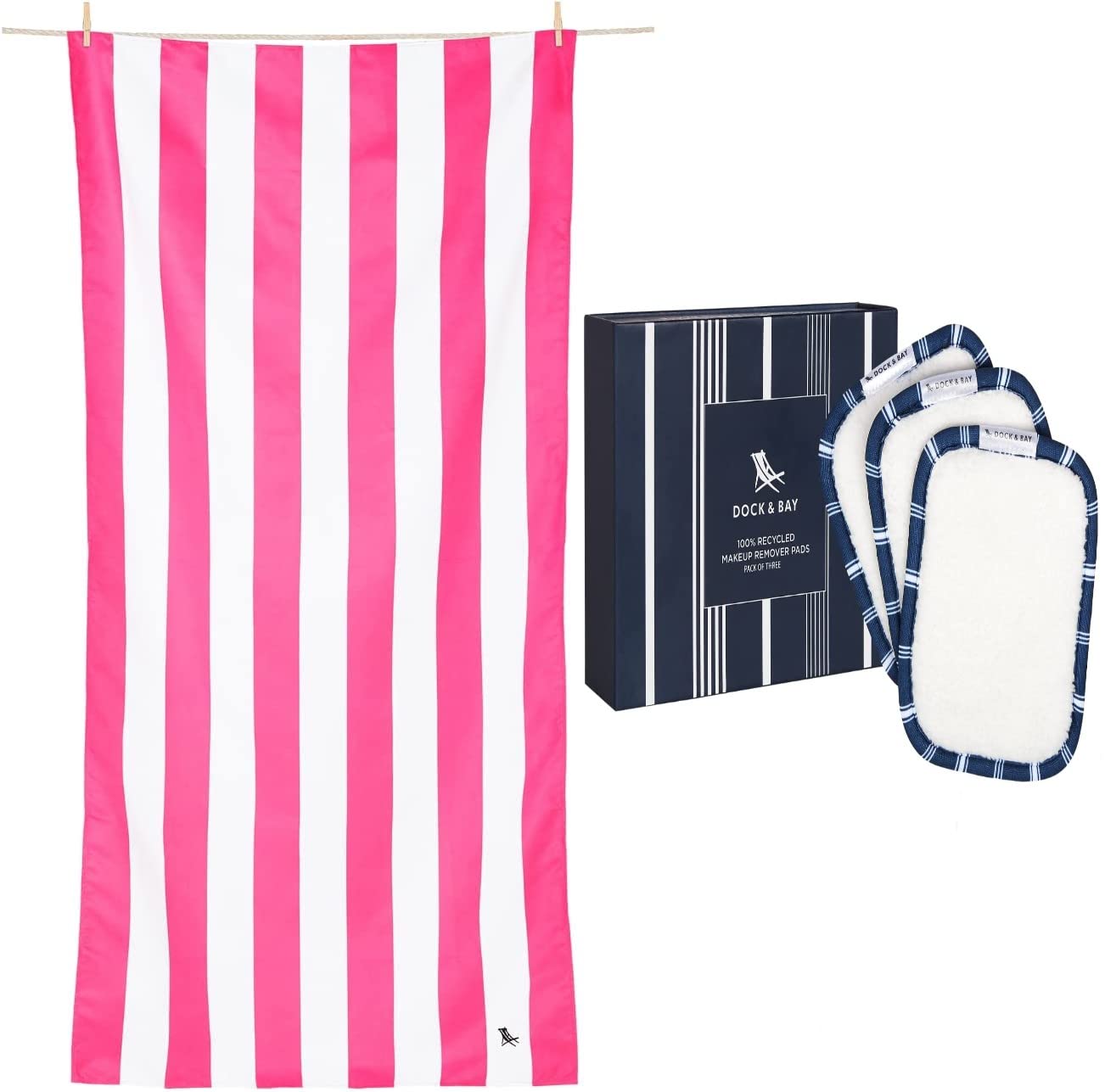 Dock & Bay Beach & Beauty Bundle Beach Towel & Reusable
