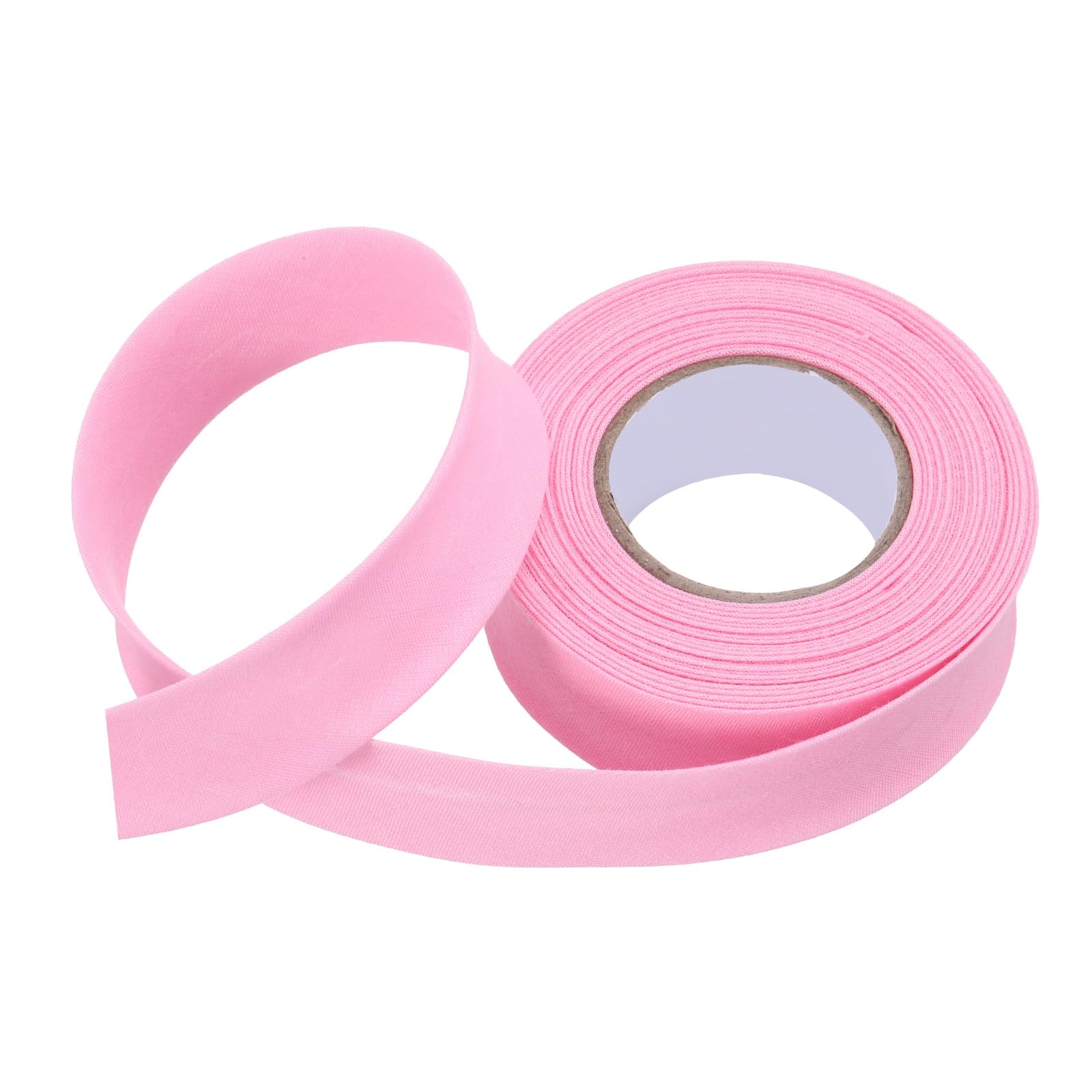 sourcing map 3/4 Inch Single Fold Bias Tape Polyester Continuous Bulk Bias Tape for Sewing, Seaming Quilting Hemming Binding Crafts (Pink 6 Yards)