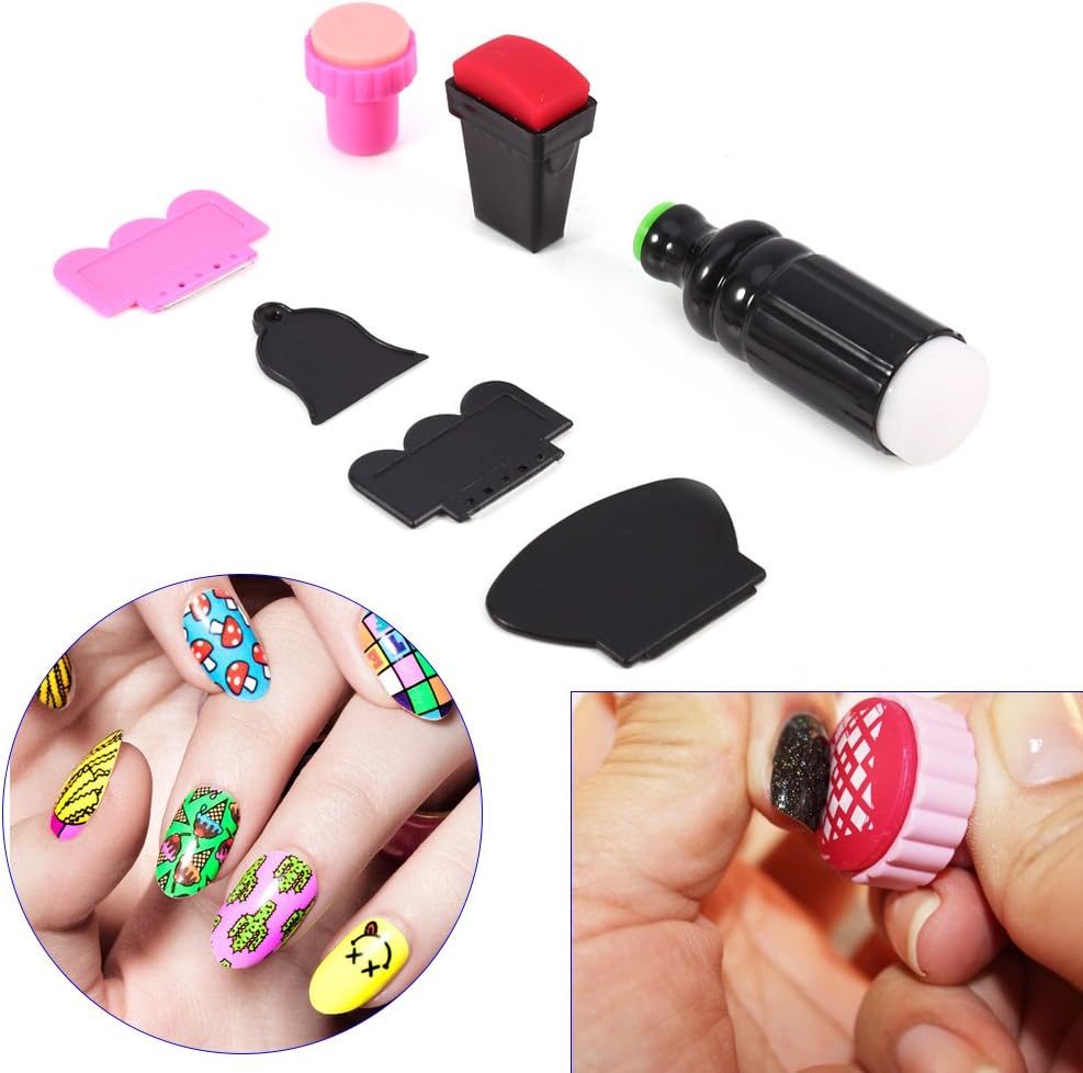 女性 Diy ネイル アート スタンプ マジック マニキュアキット スポンジ ネイル ペイント スポンジ ブロック Faz Co Zm