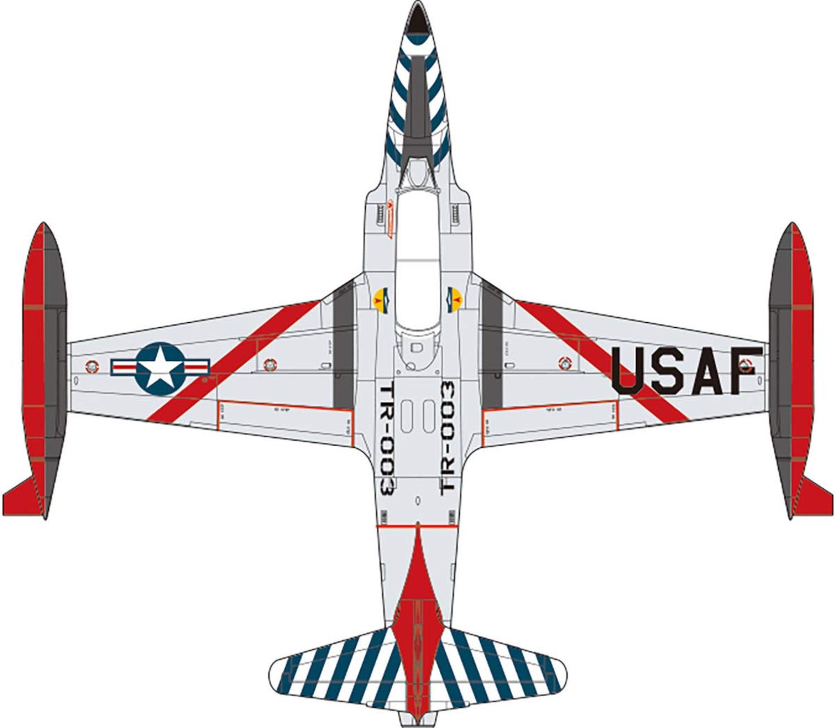 プラッツ 1/72 T-33 アメリカ空軍 建国200周年記念塗装機 1976 プラモデル tf8su2k プラッツ 1/72 T-33 アメリカ空軍 建国200周年記念塗装機 1976