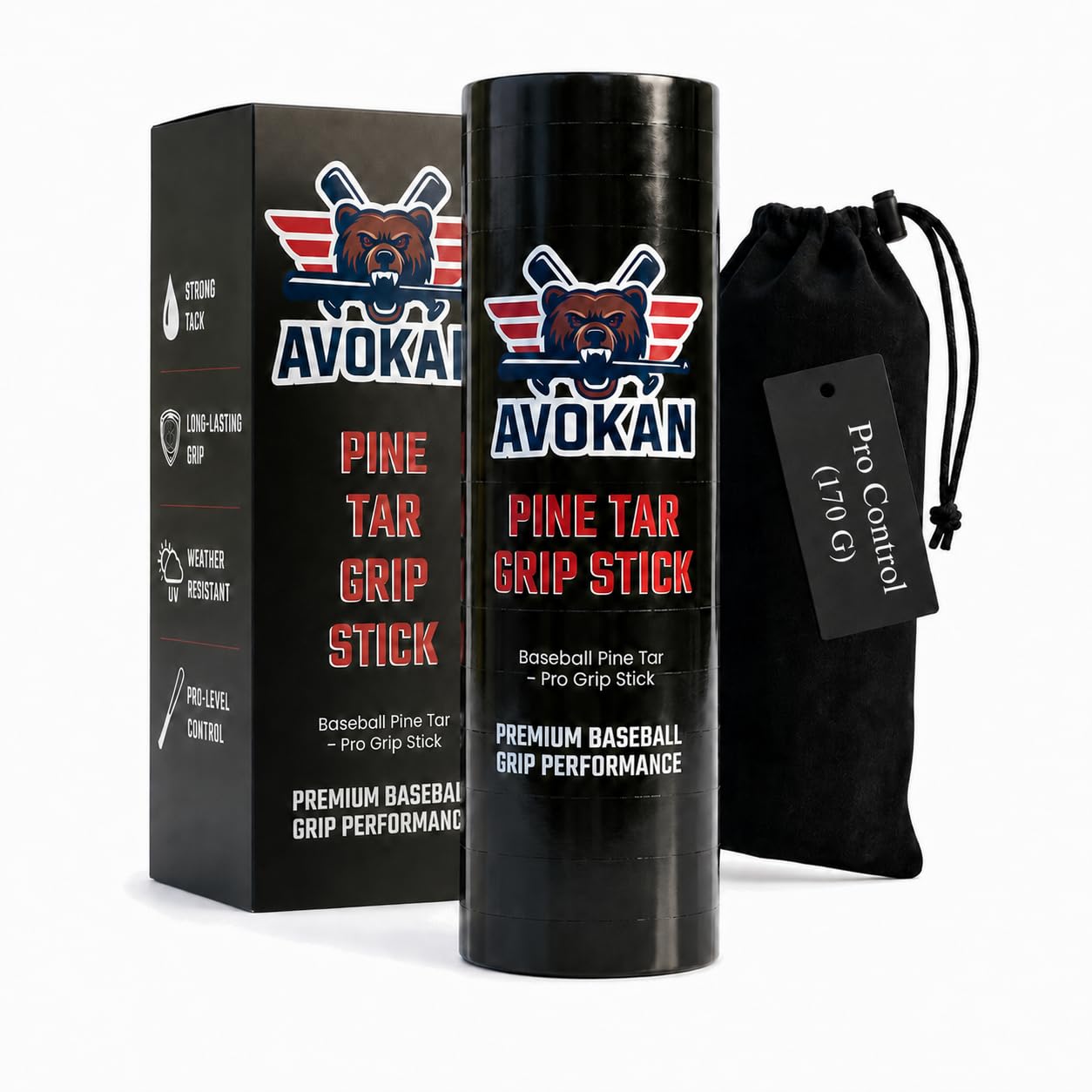 Pine Tar Baseball Grip Stick, 6oz, Pine Tar for Baseball Softball Grip