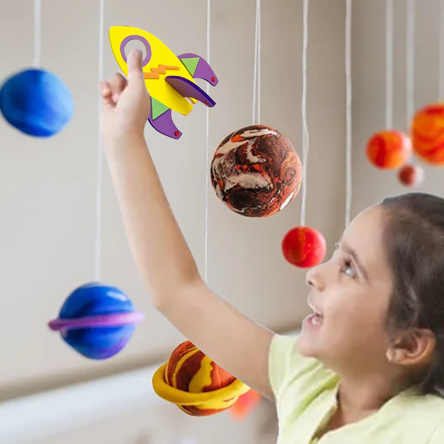 Fusée Bois à Peindre Enfant Kit Fusées En Bois à Peindre ZYKORT