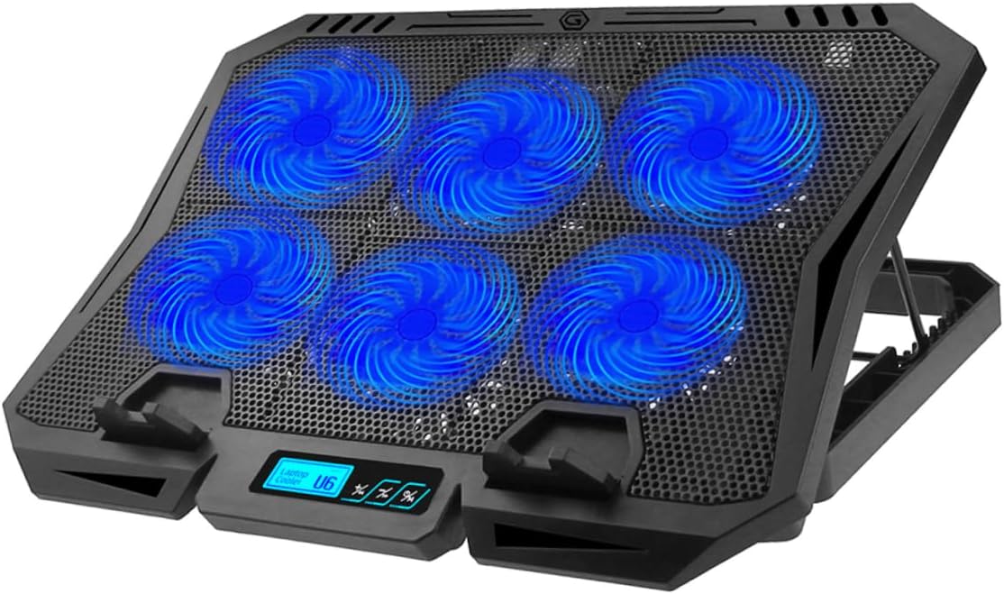 jojofuny Laptop Cooling Pad Quiet Fans Height Laptop Stand for Gaming Desktop Use for Heat Dissipation and Stability
