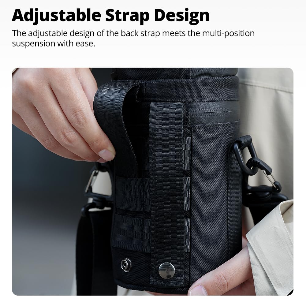 Ambitful Thick Camera Lens Pouch Case, Water/Dust/Shock Protection Lens Pouch for DSLR Camera Lens Compatible For Sony, Nikon, Canon, Fujifilm, Tamron Fits Lenses Below, 100 × 165 mm, 100 × 165 mm