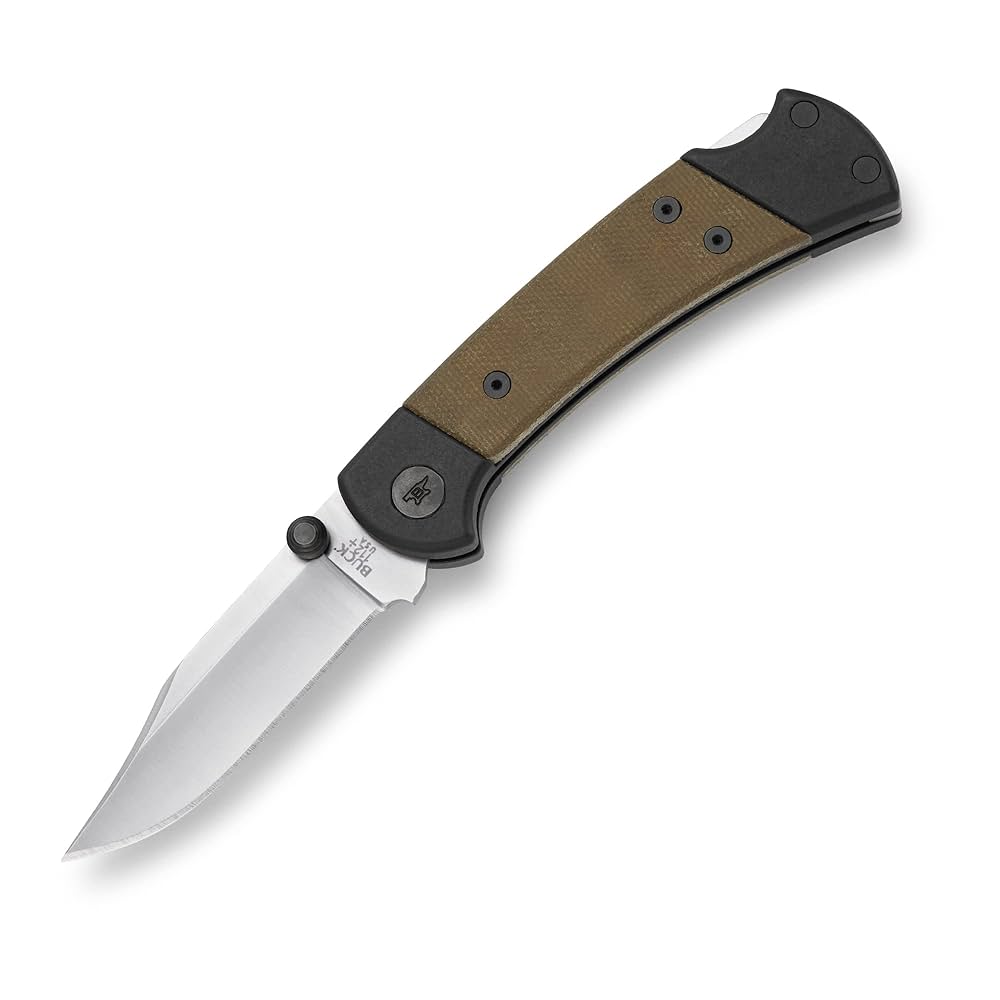 BUCK 112 フォールディングナイフ Amazon.com: Buck Knives 112 Ranger Hunting Knife, 3