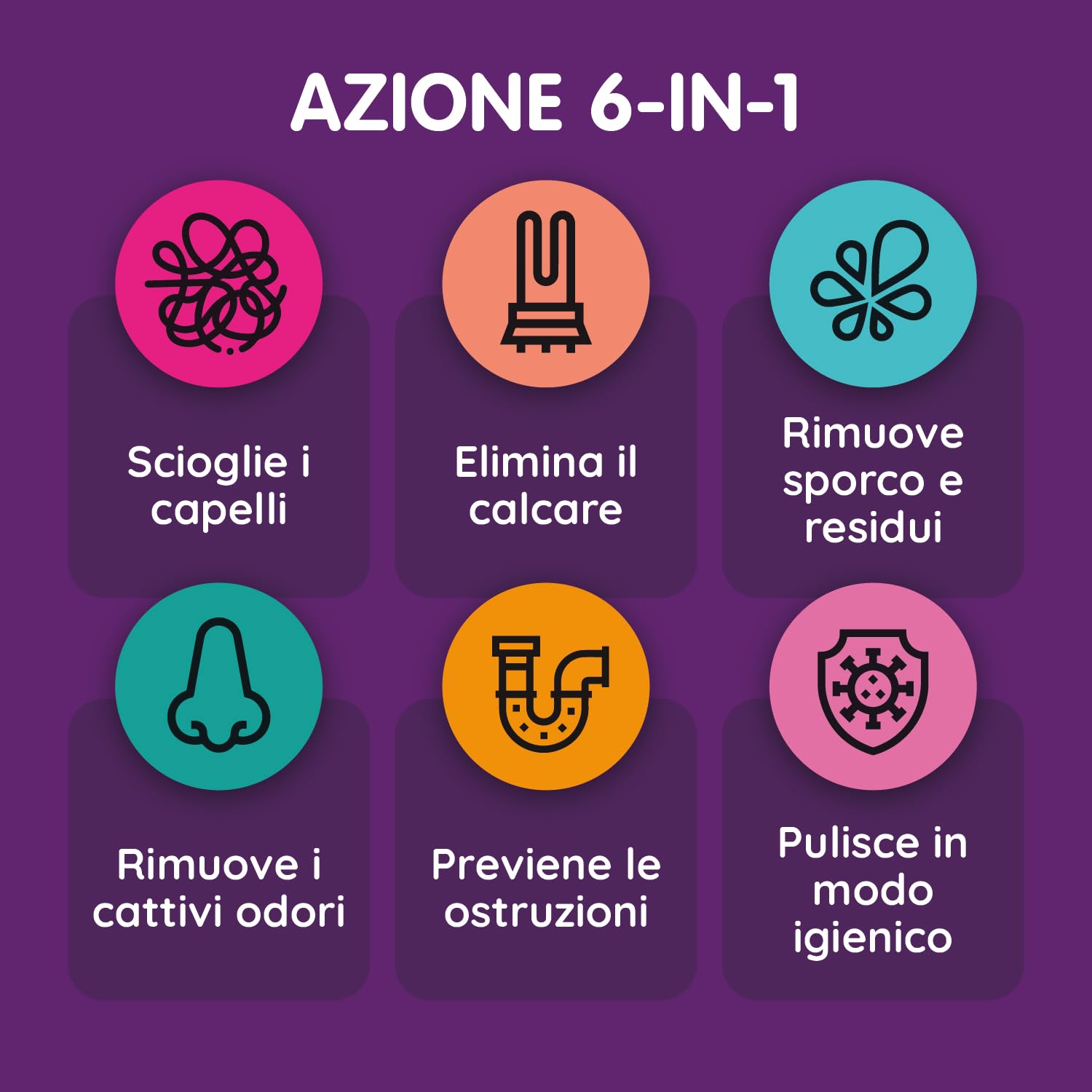 Vamoosh Pulitore Lavatrice 6 in 1, profumo cotone fresco. Scioglie peli, elimina odori e calcare, pulisce in profondità, lascia profumo fresco, antibatterico, disincrosta, 2 lavaggi