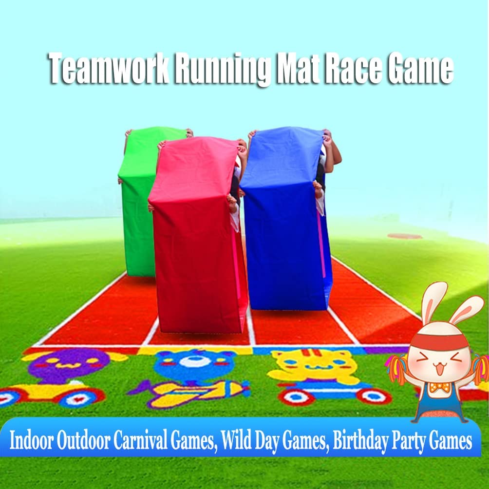 CXKJP Gioco di Corse 1 PZ Giochi di Lavoro di Squadra Che Giocano A Run Mat, Gioco di attività di Apprendimento di Gruppo per La Costruzione di Gruppi All'aperto All'aperto per 2-18 Persone