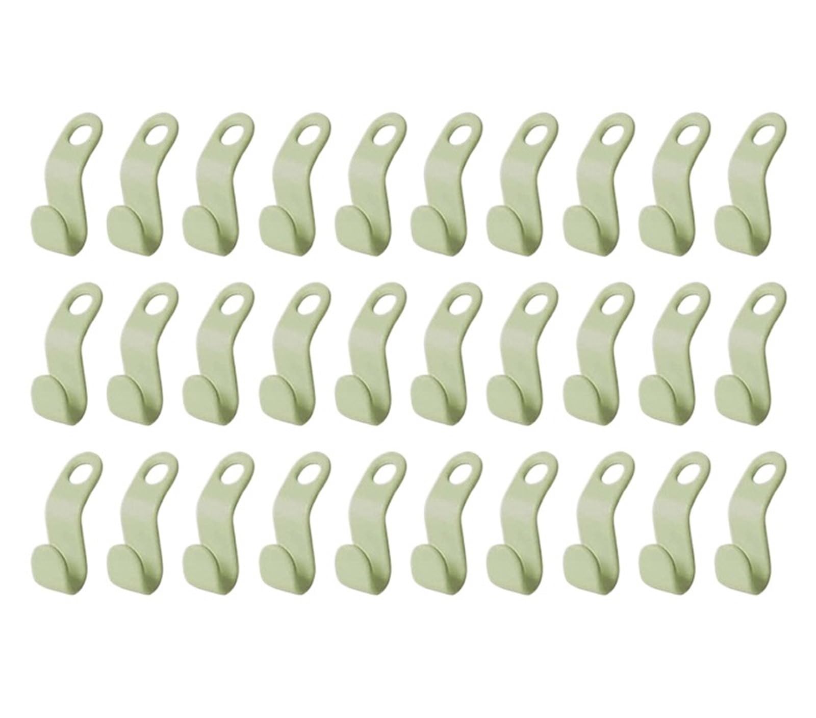 Clothes Hanger Connector Hooks 90pcs Clothes Hangers Connector Hooks Cascading Bedroom Closets Space Saving Connection Organizer for Wardrobe Closet Organizer(Green)