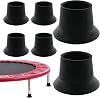 6Pcs Trampoline Rubber Leg Caps, Trampoline Foot Mats, Trampolinen Tips, Rubber Leg Covers Replacement, Noise Reducing Non Slip LegCovers For 25mm TrampolinesLeg