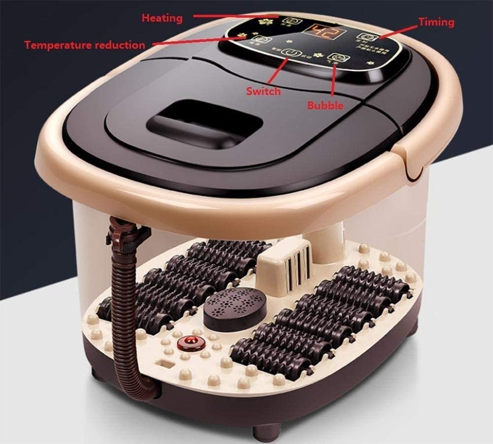 Masajeador de baño/SPA para pies con Calor, bulbos y vibración, Control Digital de Temperatura, Calma y relaja los pies cansados, Barril de baño para pies Present