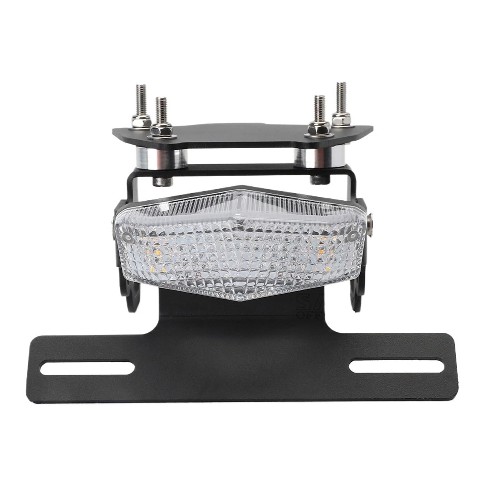 Ramka tablicy rejestracyjnej Uchwyt na tablicę rejestracyjną motocykla, tylne światło LED pasujące do HONDA NC750X, NC750S, NC700S, NC700X, Fender Eliminator