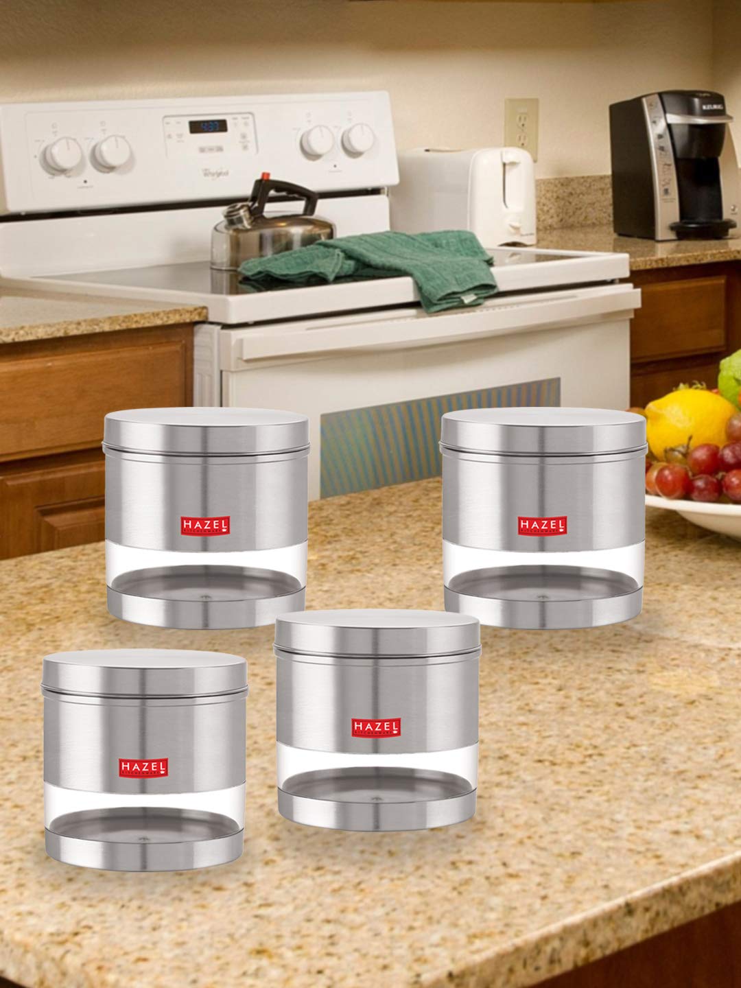 Buy HAZEL Stainless Steel Containers Set for Kitchen Storage
