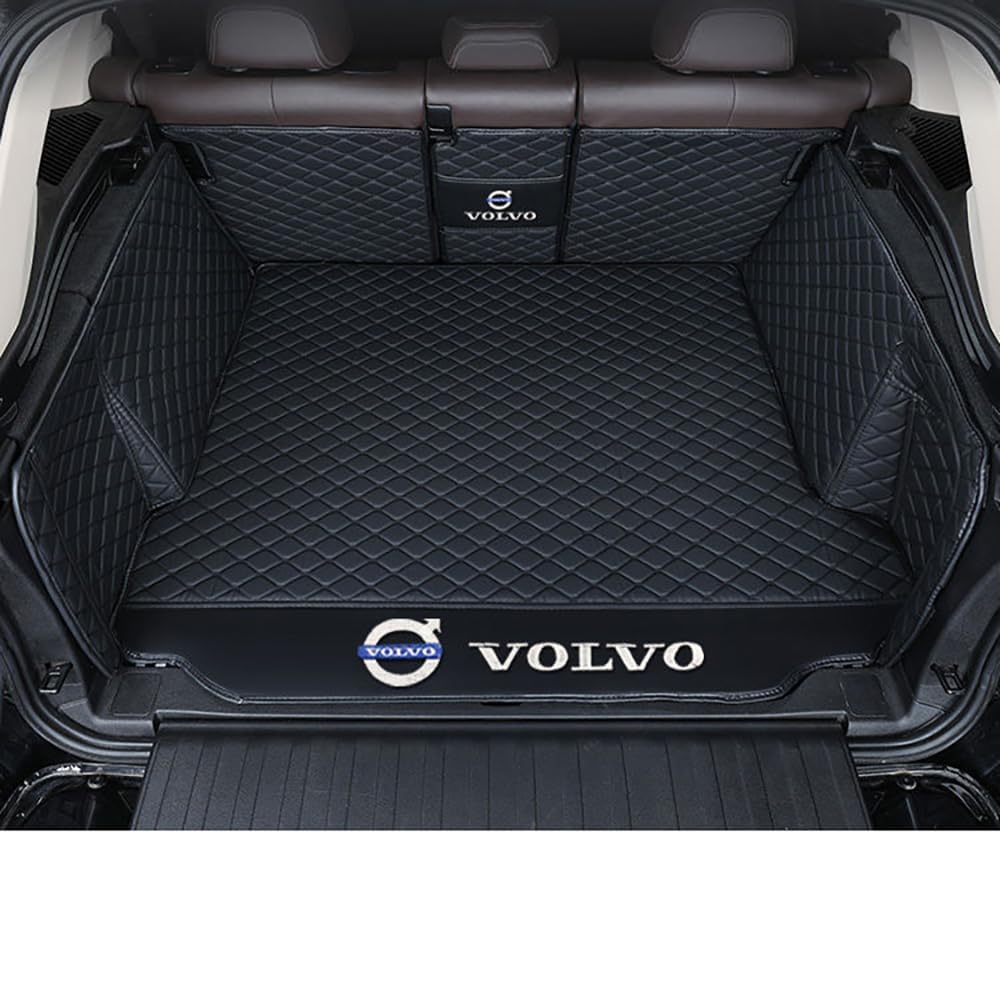 Auto Lederen Kofferbakmat voor Volvo XC40 C40 Recharge 2018-2024 Op Maat Kofferbakvoeringen Bagagebak Bagagematten Beschermer Auto Interieur Accessoires,Black Style Auto Lederen Kofferbakmat voor Volvo XC40 C40 Recharge 2018-2024 Op Maat Kofferbakvoeringen Bagagebak Bagagematten Beschermer Auto Interieur Accessoires,Black Style