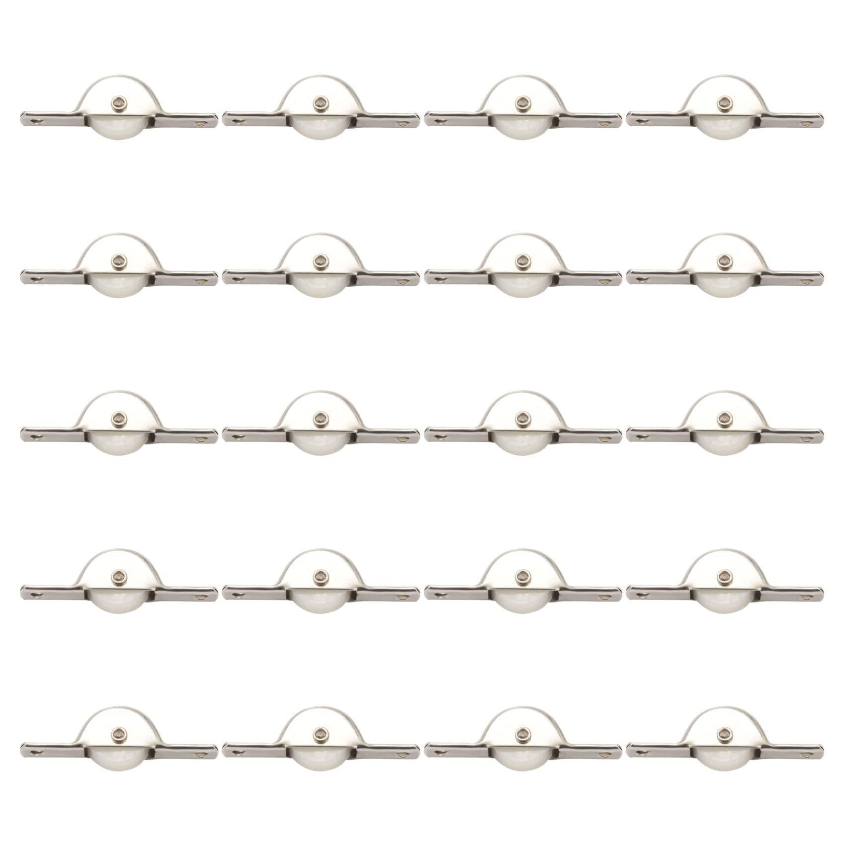 Jnchdghwa 200Pcs Door Window Cupboard Drawer Bin Single Nylon Sliding Roller Pulley Wheel