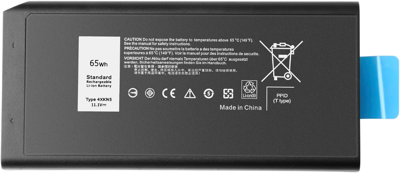 XCNR3 Laptop Battery Replacement for Dell Latitude 13 7370 Ultrabook Series 0XCNR3 WY7CG WV7CG MH25J 0WV7CG 7.6V 34Wh/4250mAh 4-Cell
