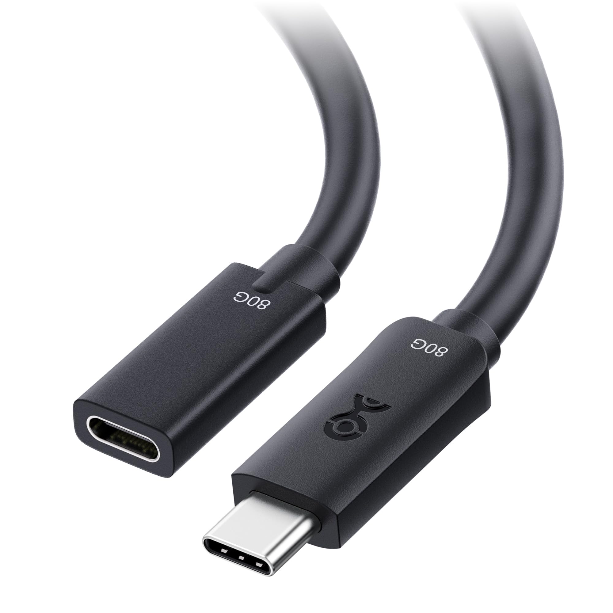 Cable Matters 80G USB4 Verlängerungskabel – 1 m, unterstützt [8K@120Hz/4K@480Hz Video, 240 W Laden, 80 Gbps Datenübertragung], USB-C-Verlängerungskabel/Extender, kompatibel mit Thunderbolt 5/4